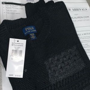 🎁 Ralph Lauren Polo flag crewneck sweater sz Med